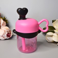 Детский стакан для напитков с трубочкой 500 ml Цвет: Розовый