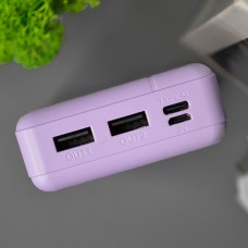 Компактний павербанк 20 000 mah Колір: Бузковий