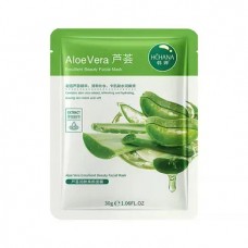Маска для обличчя косметична тканинна HCHANA, 30 г Алоє