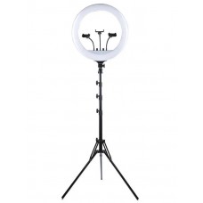 Кольцевая LED лампа для фото, селфи с держателем для телефона RL-21 54 см + ШТАТИВ + ПУЛЬТ + СУМКА
