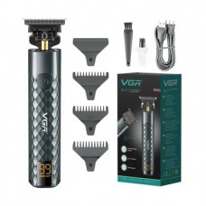 Аккумуляторная машинка для стрижки волос VGR V-077 (триммер для головы, для бороды и усов)