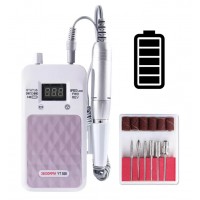 Портативный фрезер для маникюра на аккумуляторе Portable Nail DRILL YT-928 35 000 об/мин, 30 Ват (Аппарат для маникюра и педикюра)